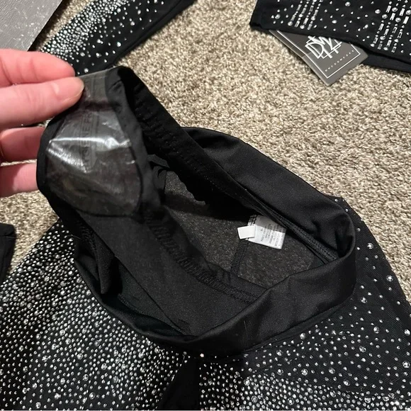 mesh rhinestone long sleeve and legging set - Picture 11 of 15